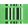 thumbnail image 1 of Ahgly Company Indoor Rectangle Abstract Emerald Green Contemporary Area Rugs, 2' x 5', 1 of 4