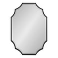 thumbnail image 3 of Kate and Laurel Deavere Glam Scalloped Wall Mirror, 22 x 32, Black, Traditional Decorative Mirror with Elegant Scalloped Edge for Sleek Glamorous Home Decor, 3 of 8