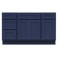 thumbnail image 4 of 54 in. W x 21 in. D x 32.5 in. H Bath Vanity Cabinet without Top in Blue, 4 of 4