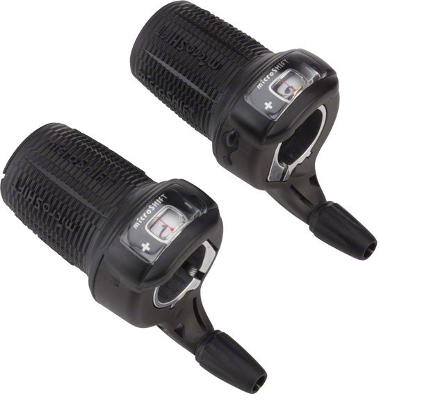 MicroShift Twist Shift Triple 9 speed Shifter Set