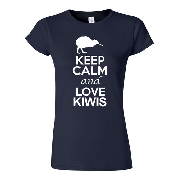 Junior Keep Calm And Love Kiwis Bird Animal Lover DT T-Shirt Tee