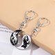 thumbnail image 2 of 2 Pcs Metal Keychain Best Friend Gifts Couple Puzzle Keyrings Feng Shui Keychain Yang Pendant, 2 of 3