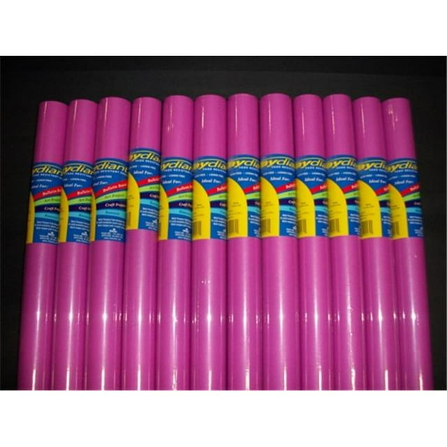 80165 RiteCo Raydiant RiteCo Raydiant Rouleaux d'Art Résistants à la Décoloration Magenta 18 Po X 50 Pi Lot de 12
