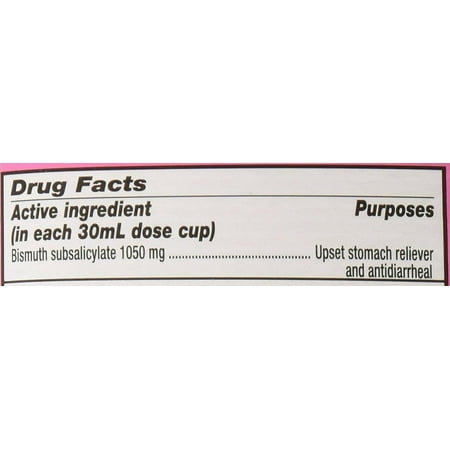 Pepto Bismol Max Strength Upset Stomach Reliever 5 Symptom, 4 oz
