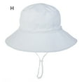 thumbnail image 3 of Generic Children's Summer Caps Baby Boys Girls Sun Protection Hat Sunscreen Cap Fisherman's Hat for Toddler Headgear Adjustable Breathable Sun Protection (,White), 3 of 6