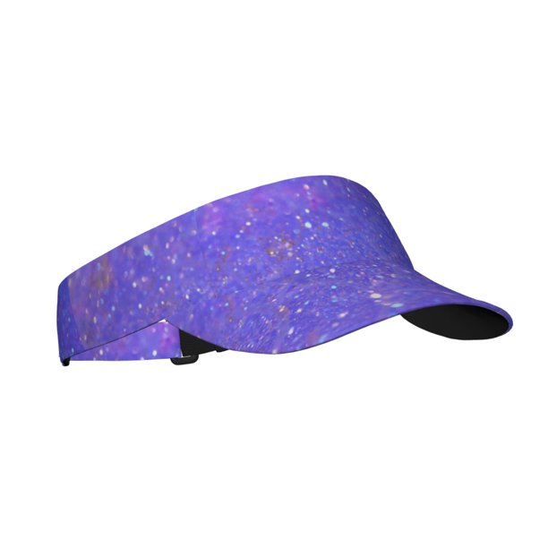 Balery Purple Glitter Gorra deportiva con visera ajustable para mujer y hombre (talla única)