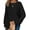 Black, variant on Women Lightweight Sweaters Ribbed Solid Color Design 5XL Plus Size Sweaters for Womens Long Sleeves Oversized Pullover Tops Relaxed Fit Cogild