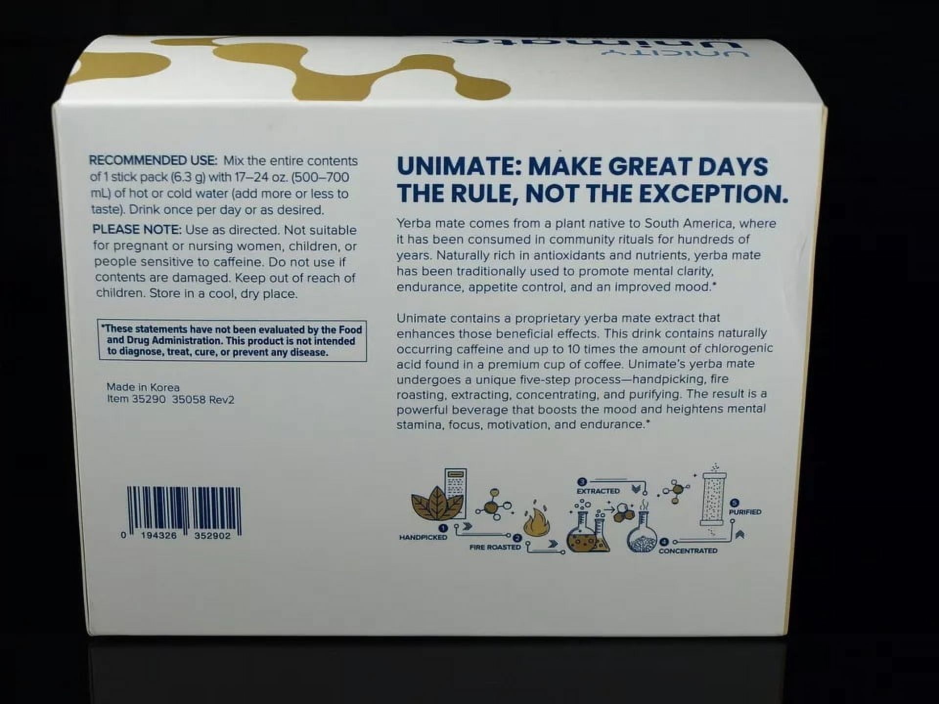 UNICITY UNIMATE LEMON GINGER (10 SACHETS)