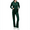 Dark Green, variant on Womens Sweatsuits Set Velour Tracksuit 2 Piece Outfits Set Zip Up Hoodies Sportswear Set