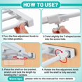 thumbnail image 3 of 4 Pcs School Locker Shelf Organizer - Adjustable Locker Divider Mate Easy to Install for Extending Locker Use Space, 3 of 6