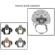 thumbnail image 2 of Wosthever Adaptador de montaje para casco de tiro de WOSPORT, soporte montado con tornillo, accesorios de modificación de Base, piezas de Gris, 2 of 6