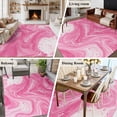thumbnail image 5 of 5x7 Area Rugs for Living Room, Pink Marble Non Slip Area Rugs for Kitchen Bedroom Entryway, Modern Ombre Abstract Fluid Aesthetic Art Washable Carpet Runner Rug Floor Mats for Bedroom Home Decor, 5 of 8