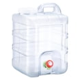 thumbnail image 2 of Contenedor de agua para acampar, portador de agua con grifo, bidón de agua multifunción con asa, tanque de almacenamiento de agua para viajes de, 2 of 8