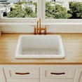 thumbnail image 4 of DeerValley Glen DV-1K515  Rectangular 24" L *18" W Fireclay White Undermount Kitchen Sink ,, 4 of 14