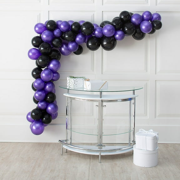 Purple & Black Latex Balloon Garland Kit, Party Decor, Party, 291 Pieces