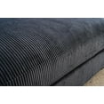 thumbnail image 6 of 102.4'' Oversized L Shaped Sectional Sofa with Chaise, 4 Seater Luxury Corduroy Fabric Cloud Couch, Soft Furry Deep Seat  Sofa with Pillows & Wide Arm, Right Facing, Black, 6 of 7