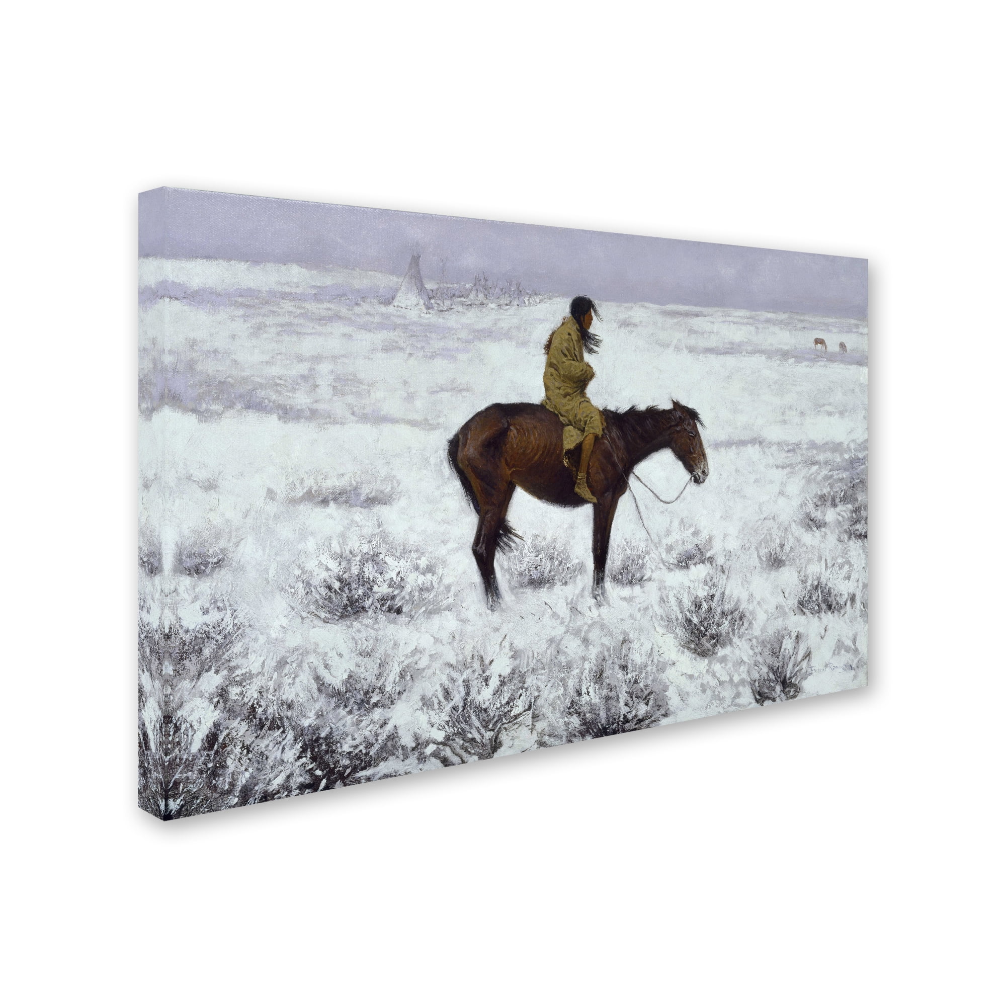 Frederic Remington 'The Herd Boy' Canvas Art