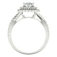thumbnail image 4 of Clara Pucci 14K White Gold 1.31ct WhiteSapphire Halo Ring for Women, 4 of 8