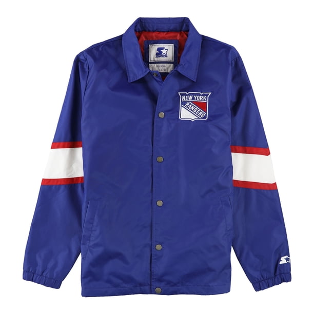 Chaqueta STARTER NY Rangers para hombre azul grande