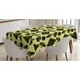 thumbnail image 1 of Ambesonne Hip Hop Tablecloth Rectangular Table Cover, Subculture Theme Print, 52"x70", Pale Yellow Yellow, 1 of 3