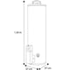 thumbnail image 5 of calentador de agua de depósito 72 l gas lp para 2 servicios, 5 of 7