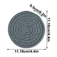 thumbnail image 3 of Ikohbadg Woven Round Non-Slip Cotton Placemats, 6pcs Thermal Insulation Table Coasters with Storage Holder, Durable Kitchen Trivets, Easy to Clean Hot Pads for Dining Table, 3 of 6