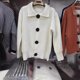 thumbnail image 4 of Suéter de estilo coreano para mujer, chaqueta holgada de punto con solapa y hebilla grande, elegante, para primavera y otoño, 4 of 6
