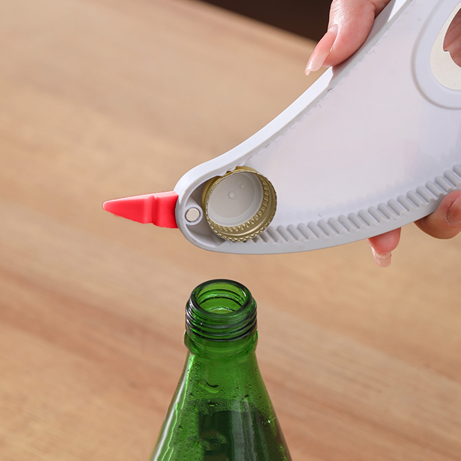 Ouvre-Boîte Multifonction 3 En 1 - Faible Effort Pour Mains Faibles - Noir