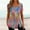 Multicolor, variant on Buigttklop Womens Tops, Womens Casual Printed Square Neck Short Sleeve Buttons Tops Loose Blouses