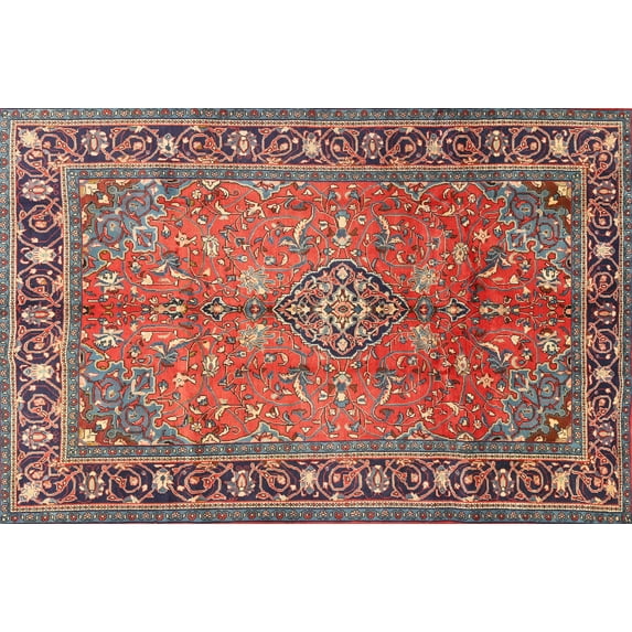 Ahgly Company Machine Washable Indoor Rectangle Traditional Camel Brown Area Rugs, 3' x 5'