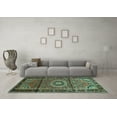 thumbnail image 3 of Ahgly Company Indoor Rectangle Persian Turquoise Blue Traditional Area Rugs, 8' x 12', 3 of 4