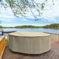 thumbnail image 3 of Budge Black Ivory StormBlock™ Mojave Oval Patio Table and Chairs Combo Cover - 100L x 80W x 30H in., 3 of 10