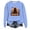 Light Blue [Halloween Sweaters for Women Clearance Sales] FALLDEALS072342, variant on Halloween Sweatshirt Women Dressy Casual Ghost Black Cat Pumpkin Printed Long Sleeve Fall Sweaters for Women Outfits Womens Fall Fashion Clothing Orange, S