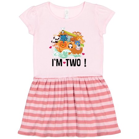 

Inktastic 2nd Birthday Party Animal Ark Gift Toddler Girl Dress