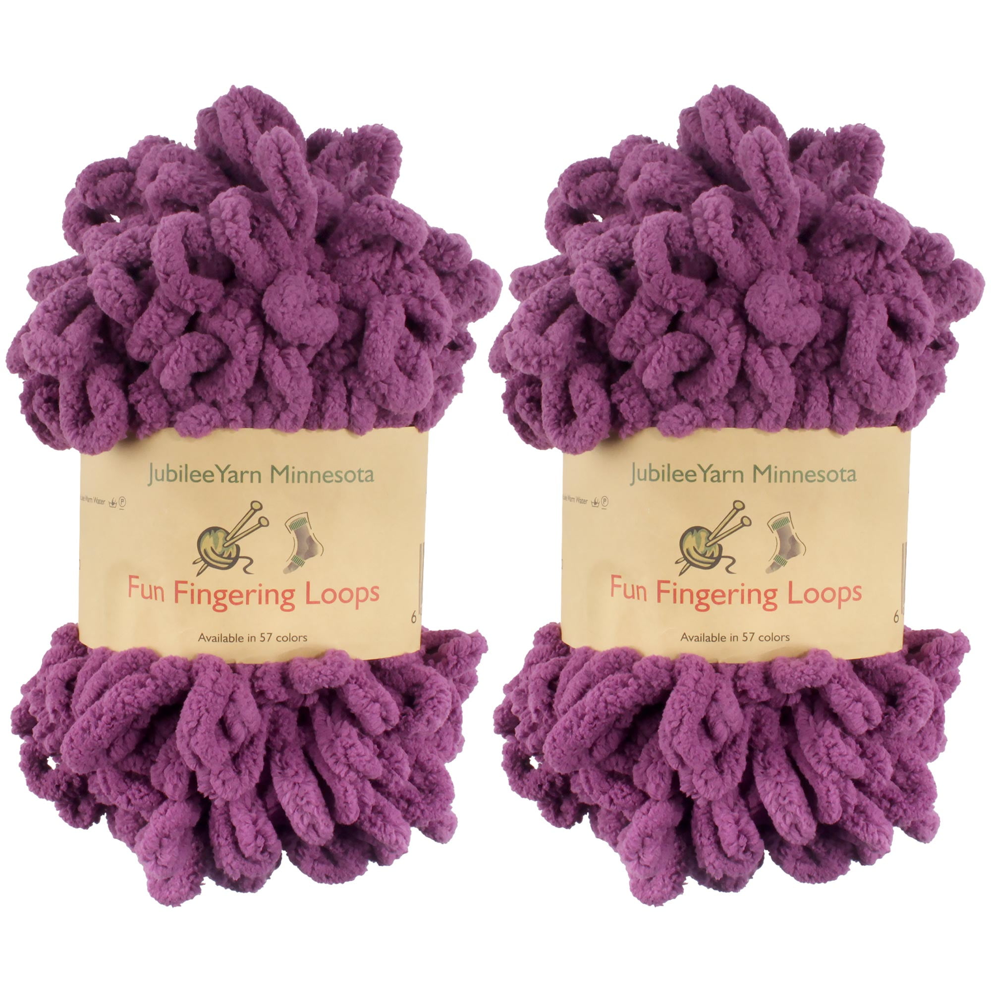 JubileeYarn Fun Finger Loops Yarn Polyester Jumbo Loop Yarn 100g
