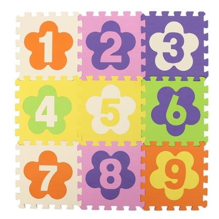 9pcs Cartoon Eva Foam Soft Puzzle Mat Children Baby Playmats