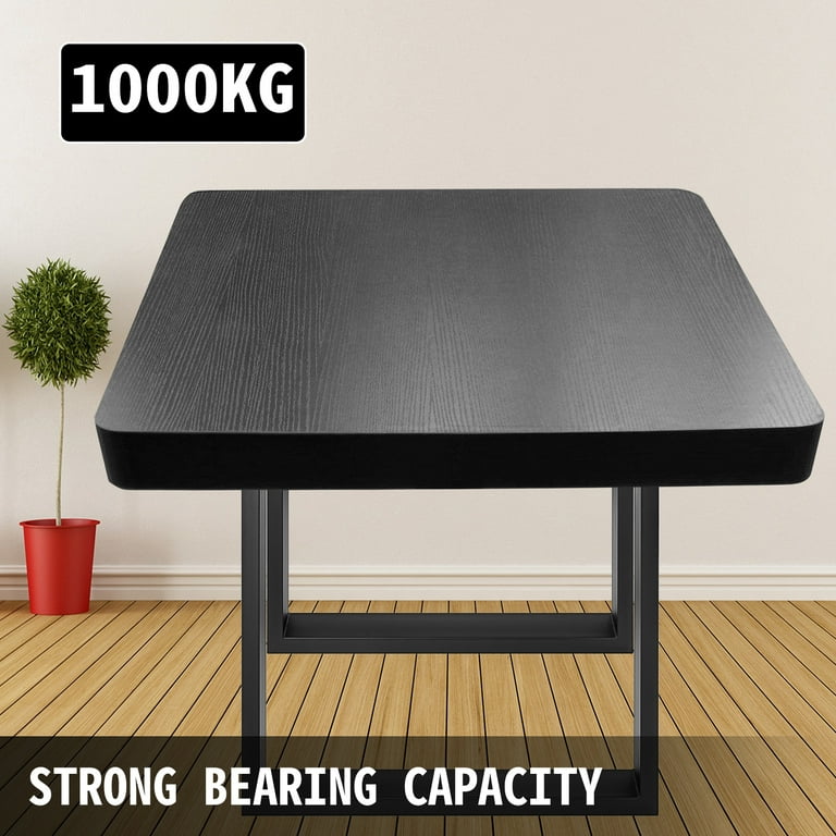 Black square deals table legs