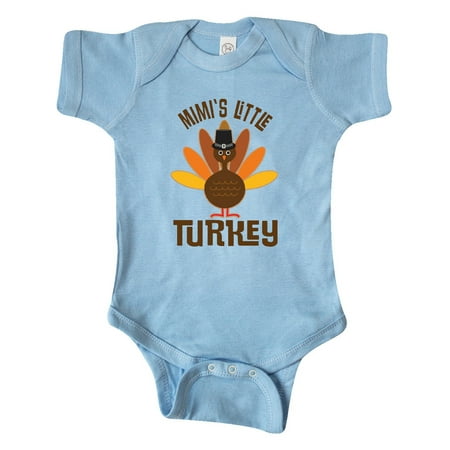 

Inktastic Thanksgiving Mimi Little Turkey Gift Baby Boy or Baby Girl Bodysuit