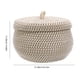 thumbnail image 3 of Cesta redonda con tapa Cesta decorativa Cesta organizadora Cesta con tapa de cuerda de algodón, 3 of 7