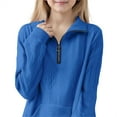 thumbnail image 5 of YunPes Girls Sweatshirts Knit Pullovers Lapel Half Zip Pullovers Girls Warm Sweatshirts Long Sleeved Tops Winter Autumn Sweaters, 5 of 8