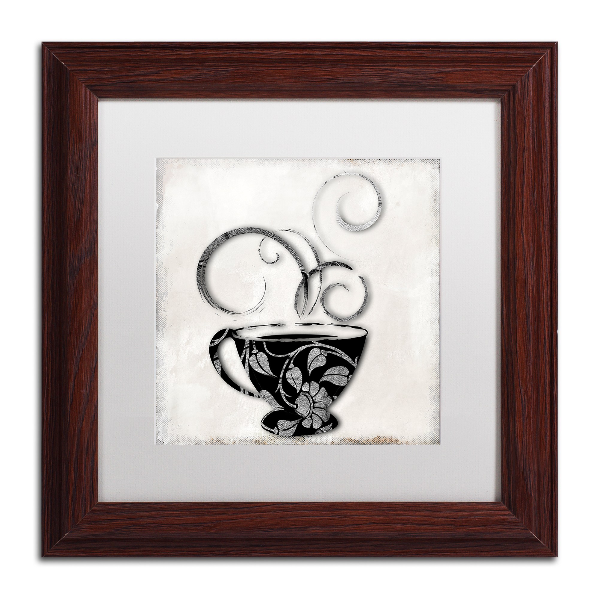 Trademark Fine Art "Silver Brewed 1" Canvas Art by Color Bakery, White Matte, Wood Frame