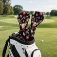 thumbnail image 5 of Yuyamidu Cute Reindeer Golf Club Head Covers Christmas Golf Club Cover Accessories Waterproof PU Leather for Driver Fairway Woods Hybrids, 5 of 8