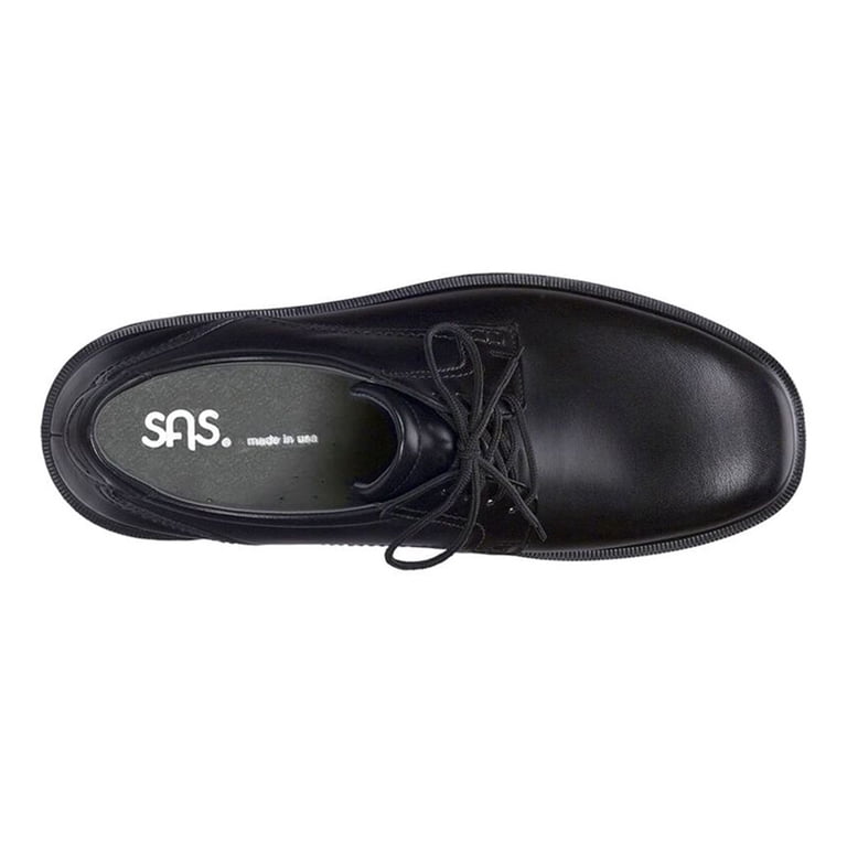 NEW SAS men\'s ambassador lace up oxford shoes in oily black SAS Ambassador Oily Black Nubuck Lace Up Shoe Men main image 3