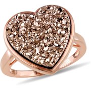 Tangelo 2 Carat T.g.w Druzy Rose Rhodium