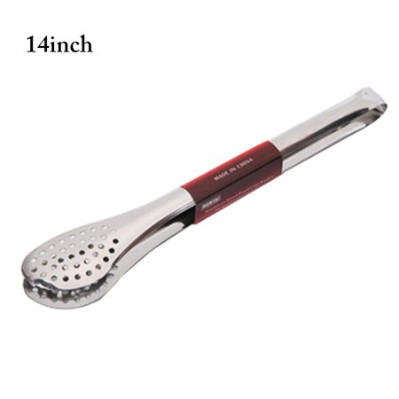

Bangcool Stainless Steel Kitchen Tongs Hollow-out Heavy Duty Barbecue Tongs Food Tongs