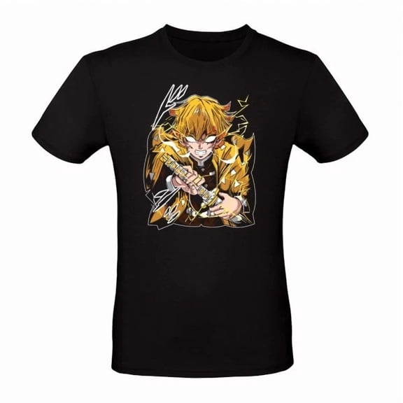 Reprint Rare Anime Zenitsu Agatsuma Thunderclap T-Shirt Size S-5XL, Gift For Friends