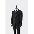 thumbnail image 5 of Suit, Vest Viscose Slim Fit 100% Handmade Dark Brown Modern Men's Invitation Dress, 5 of 5