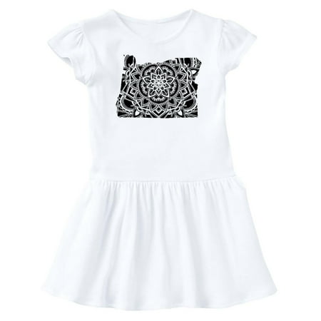 

Inktastic Oregon Silhouette Mandala Gift Baby Girl Dress