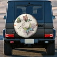 thumbnail image 3 of Kdxio Flying Butterflies for Tire Cover Wheel Protectors Tyre Covers Weatherproof Wheel Covers Universal Fit for Trailer Rv SUV Truck Camper Travel Trailers 15 inch, 3 of 8