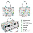 thumbnail image 2 of Large Capacity Tote Bag,Colorful Sports Items Pattern Handbag Fashion Luxury Tote Bag,15.7"x13"x 5.1" Inches,Laptop Compatible, 2 of 6